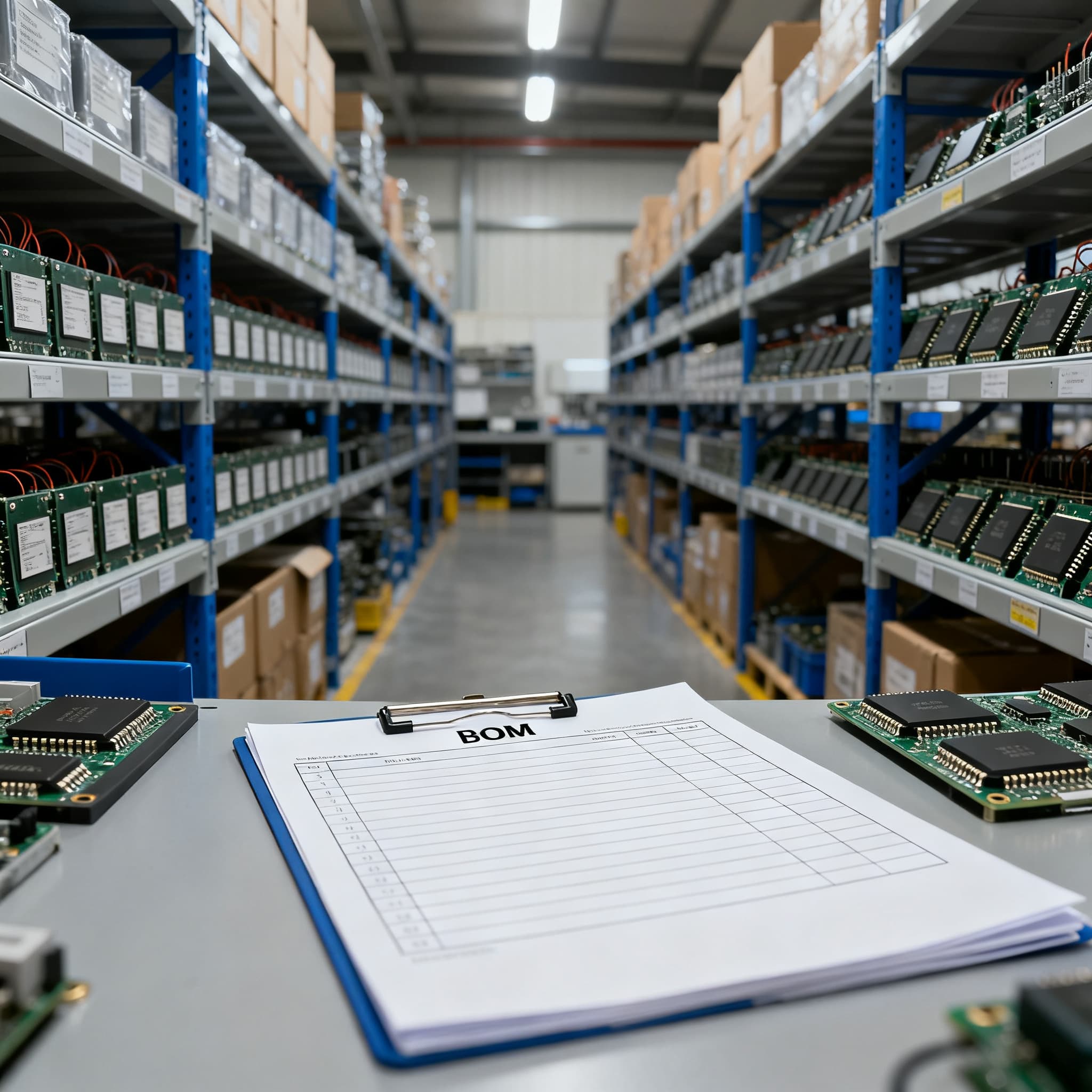 Multi-Line BOM Upload Service for Electronic Components RFQ Consolidation