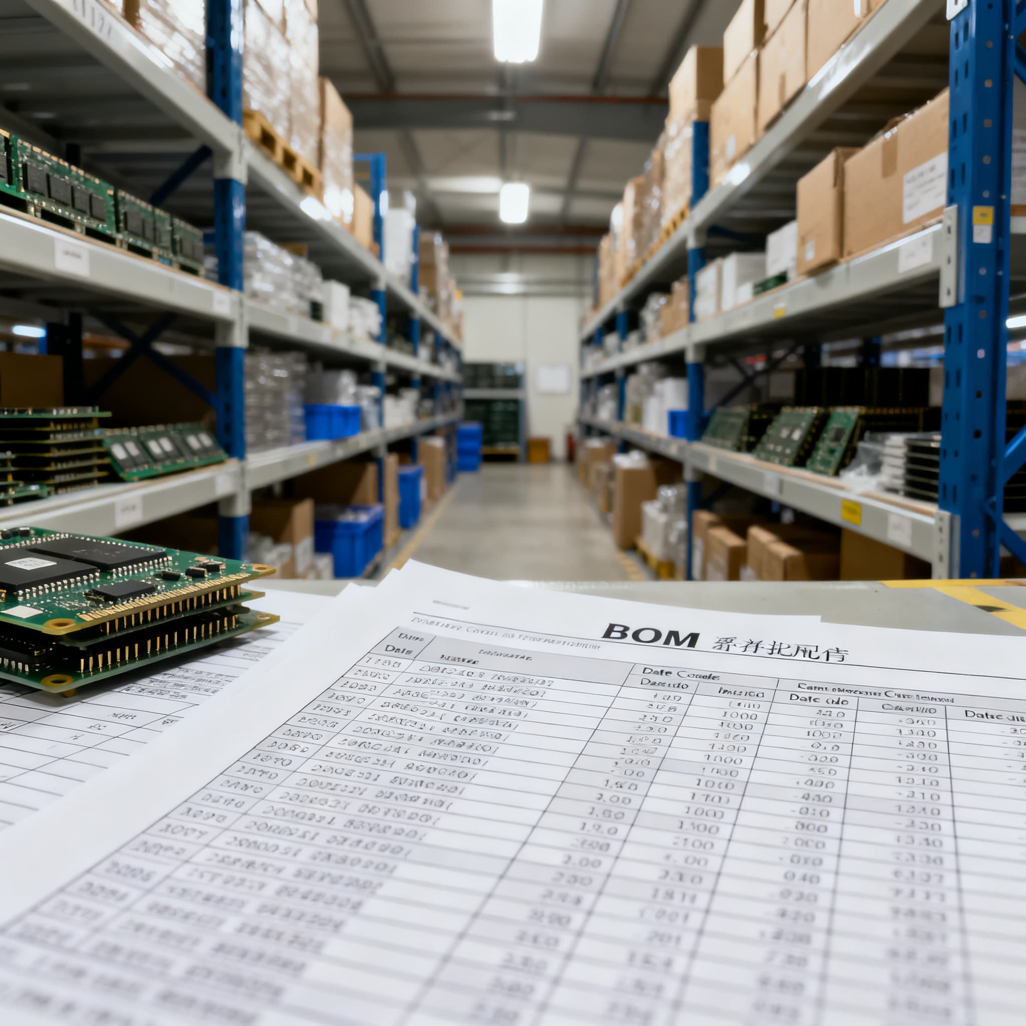 Date code requirements in BOM procurement