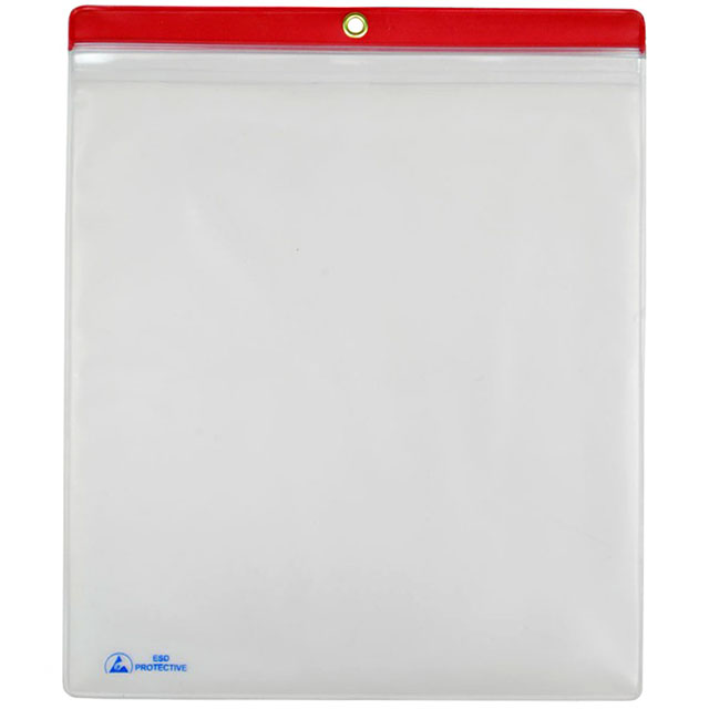 ESD SHP TRVLR 10X12 CLR/RD 10PK