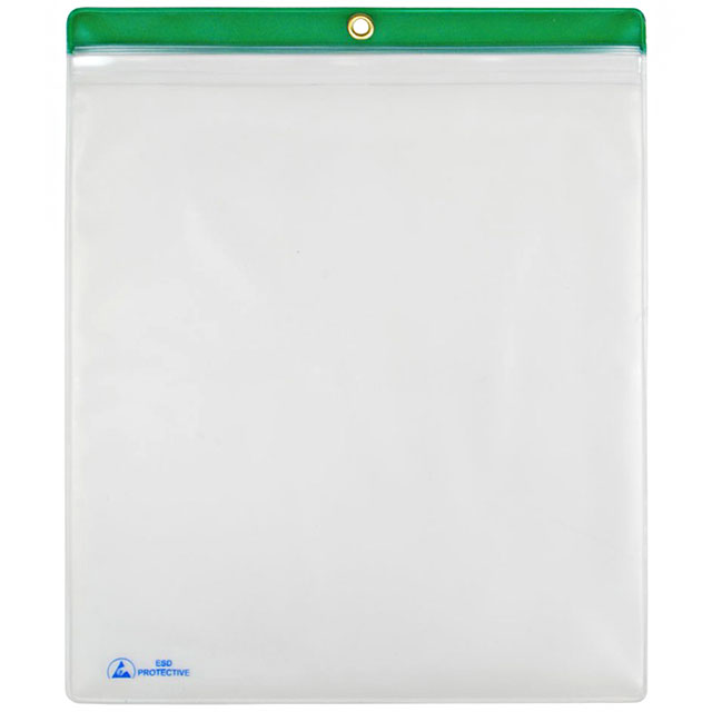 ESD SHP TRVLR 10X12 CLR/GN 10PK
