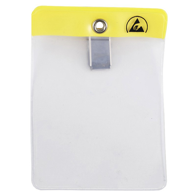 ESD BADGE HOLDER CLIP-ON VERT