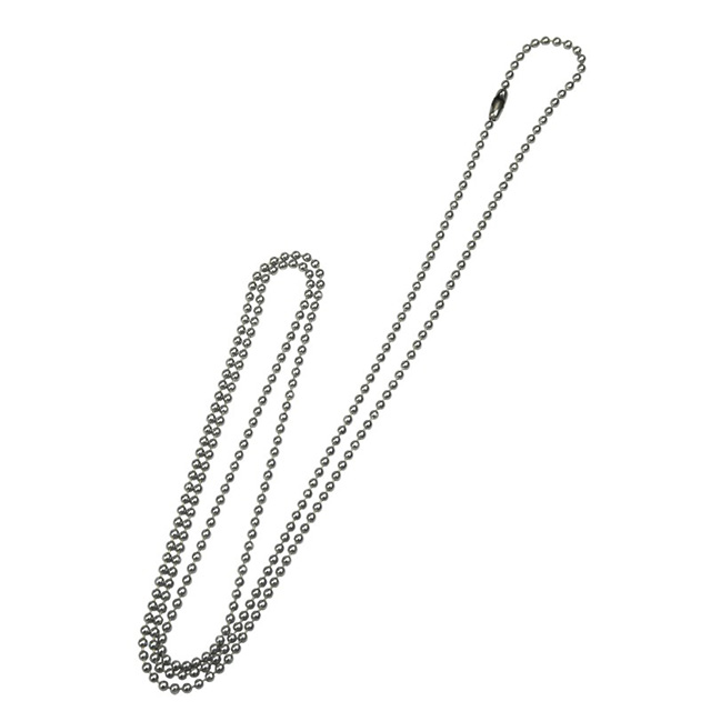 CHAIN BEAD METAL 30"