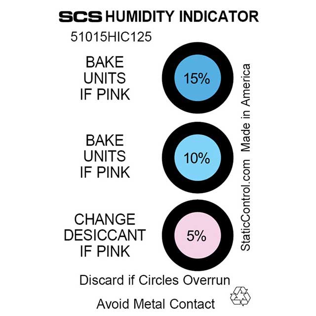 HUMIDITY INDICATOR 3 SPOT 125PCS