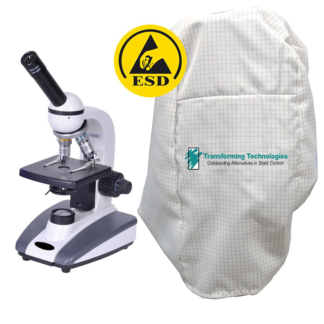 ESD SAFE MICROSCOPE COVER, WHITE