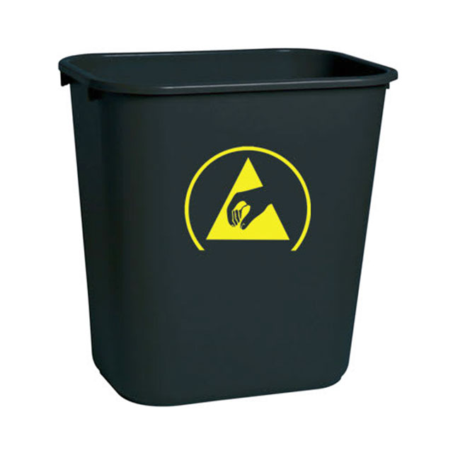 CONDUCTIVE WASTE BSKT 7GAL BLK
