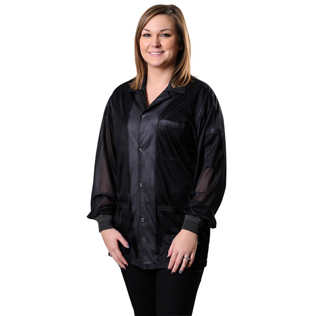 SMOCK JACKET POLY BLACK 5XLG