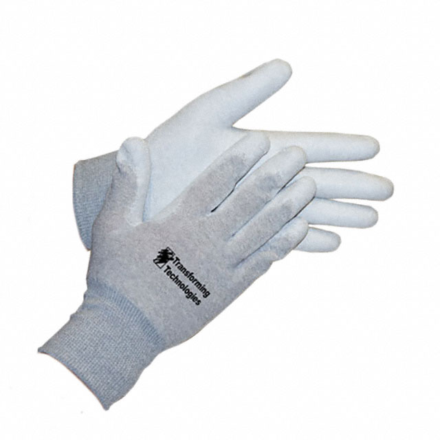 GLOVES YARN GRY/WHT MED