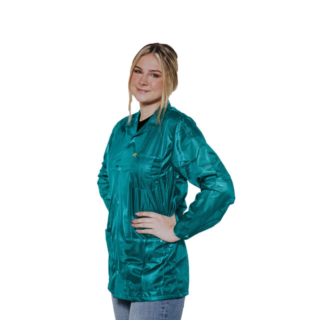 SMOCK JACKET POLY TEAL 3XLG
