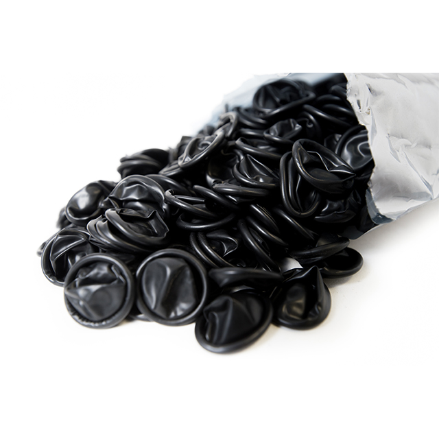FINGER COTS LATEX BLACK XL