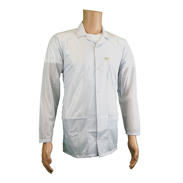 SMOCK JACKET POLY WHT SMALL