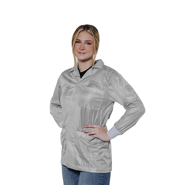 ESD Jacket,Collar,Knit Cuff,XS