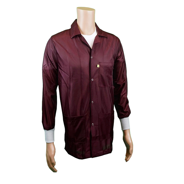 SMOCK JACKET POLY MAROON MED