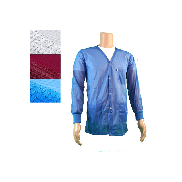 SMOCK JACKET POLY WHT SMALL