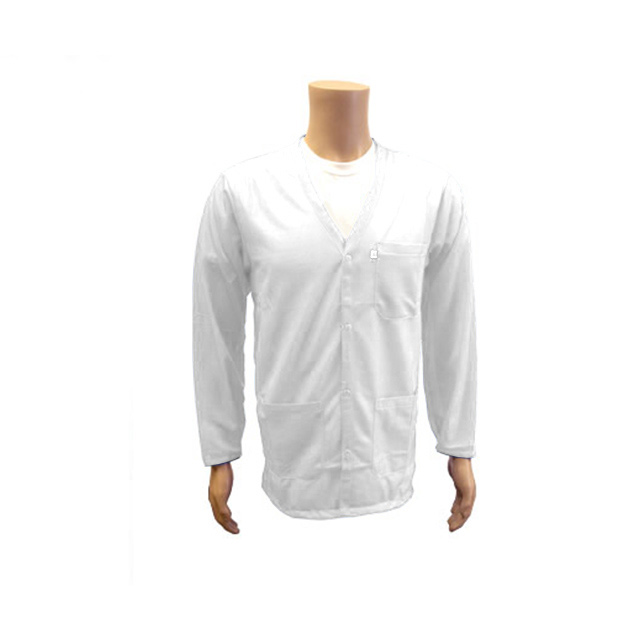 SMOCK JACKET POLY WHT MED