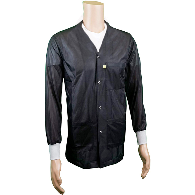SMOCK JACKET POLY BLACK 4XLG