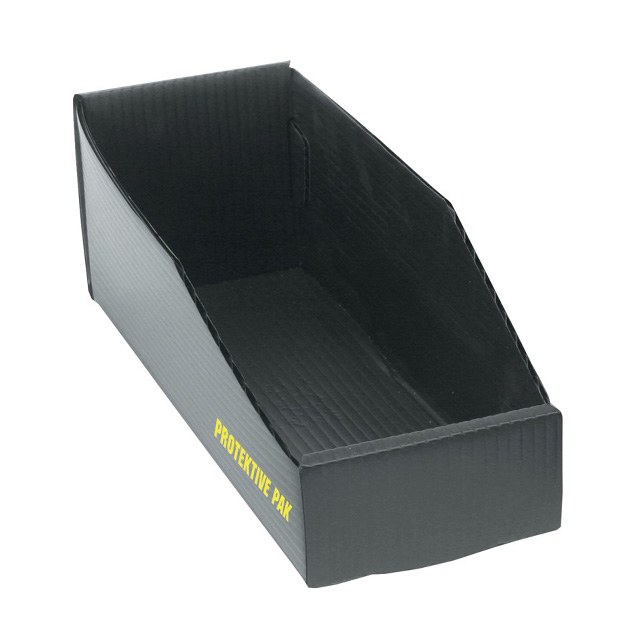 BOX OPEN BIN PLASTEK 18X8X4