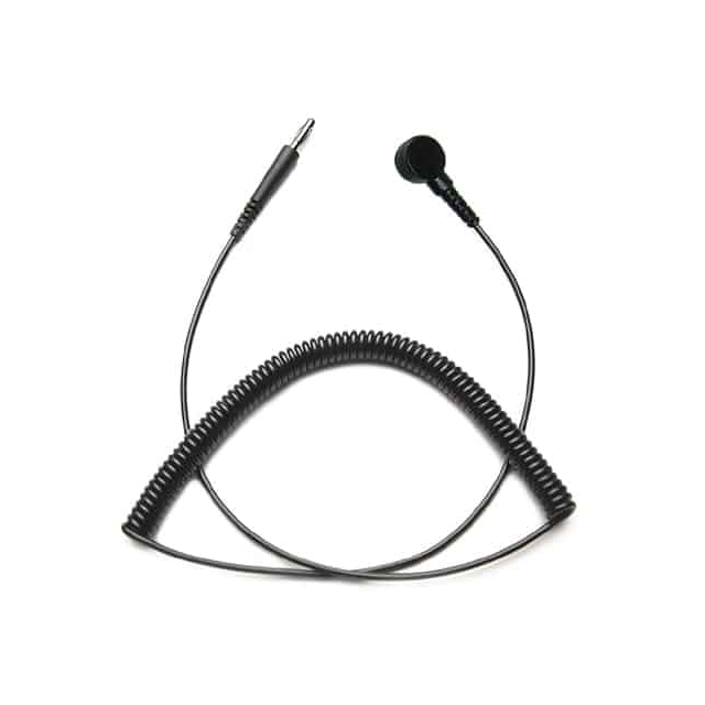 12' COIL CORD, BLACK, 4MM, CLASS