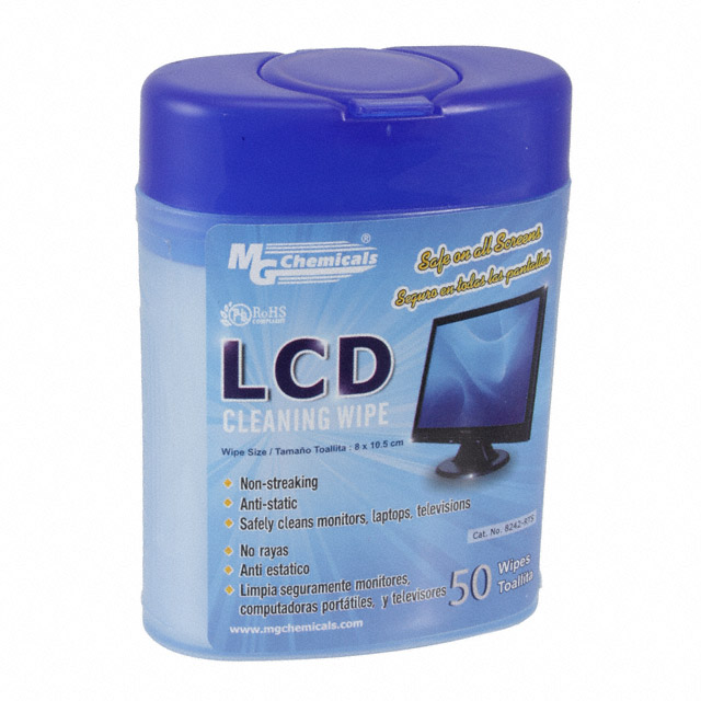 WIPES WET DISPLAYS MONITORS 50PC