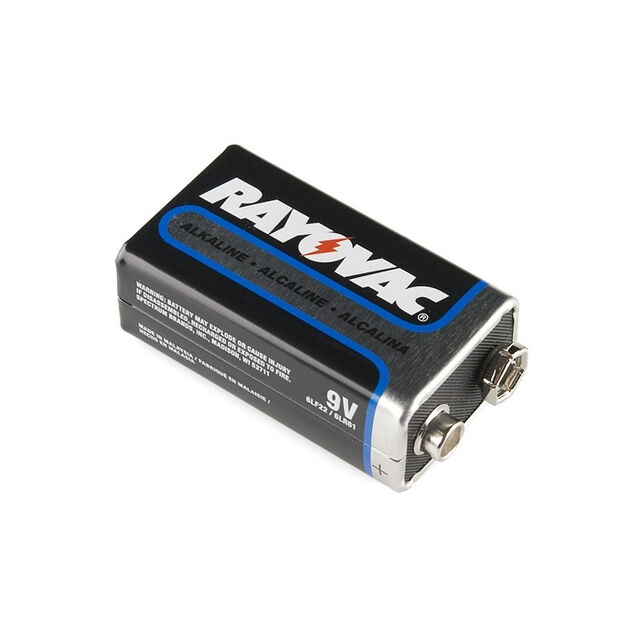 BATTERY ALKALINE 9V