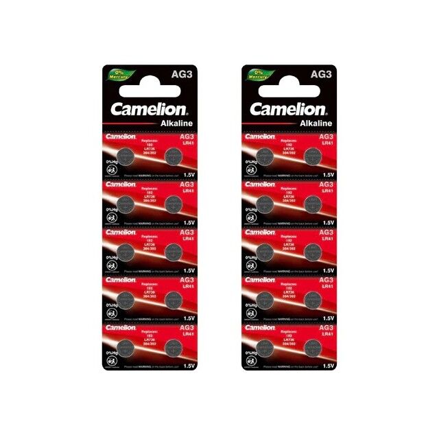 Camelion AG3 Alkaline Button Cel