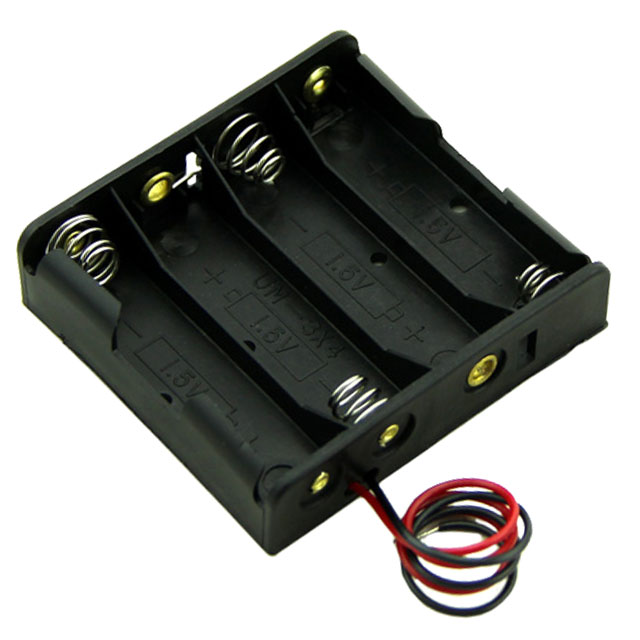 BATT HLDR AA 4 CELL 5.91" LEADS