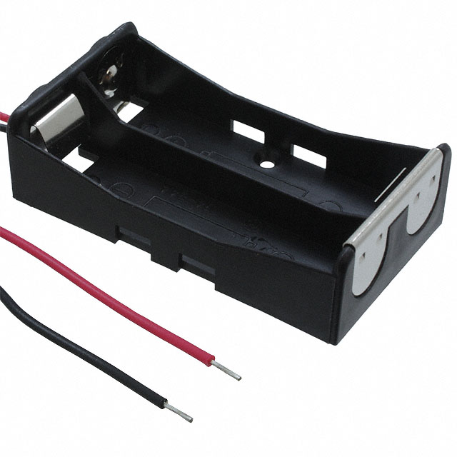 BATT HOLDER AA 2 CELL 6" LEADS