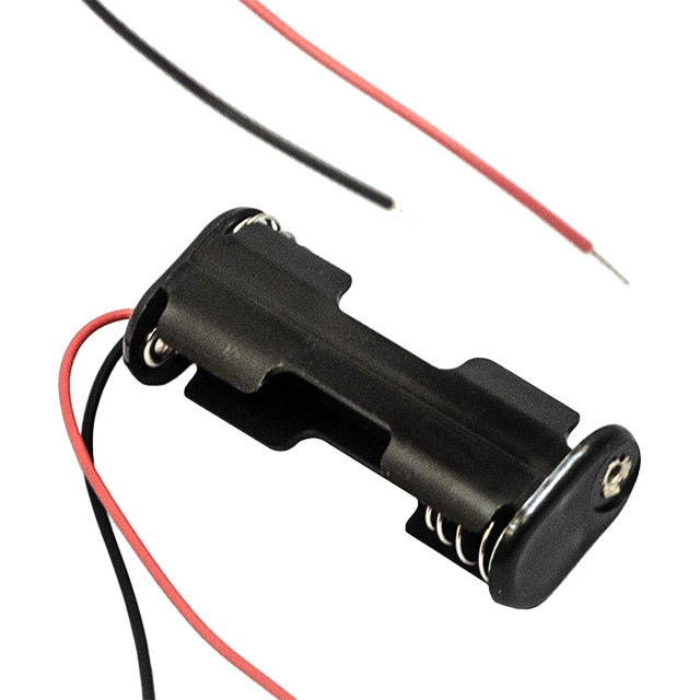 BATT HOLDER AAA 2 CELL 6" LEADS