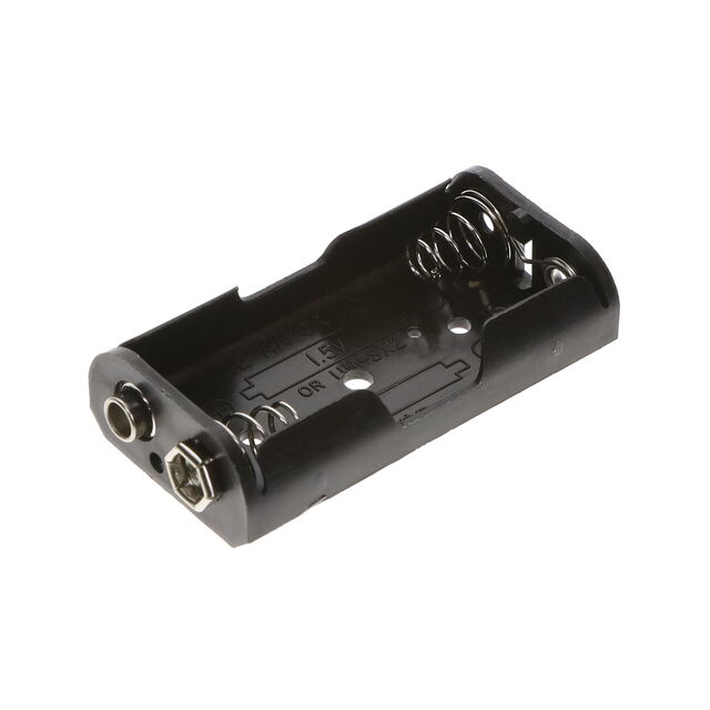 BATTERY HOLDER AA 2 CELL SNAP