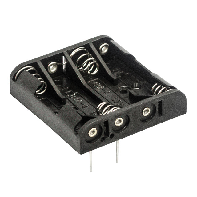 BATTERY HOLDER AAA 4 CELL PC PIN