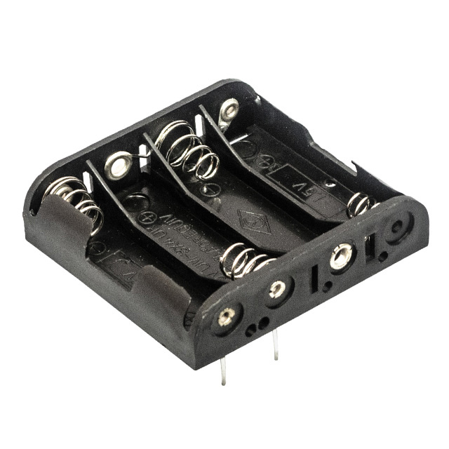 BATTERY HOLDER AA 4 CELL PC PIN