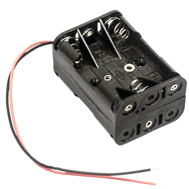 BATTERY HOLDER AAA 6 CELL LEADS