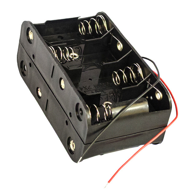 BATTERY HOLDER C 8 CELL 6" LEADS