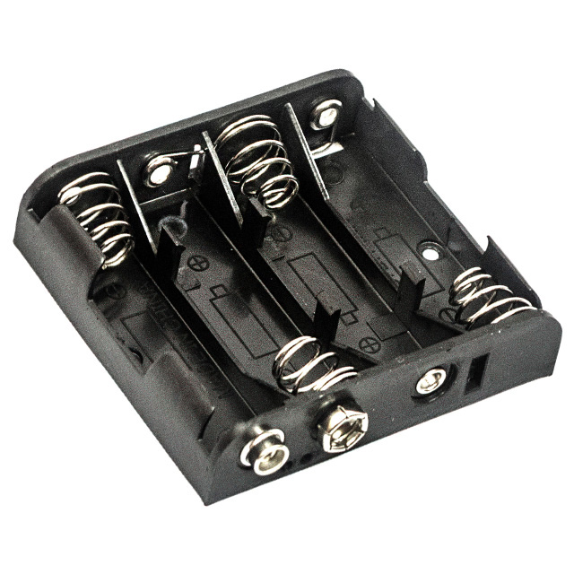 BATTERY HOLDER AA 4 CELL SNAP