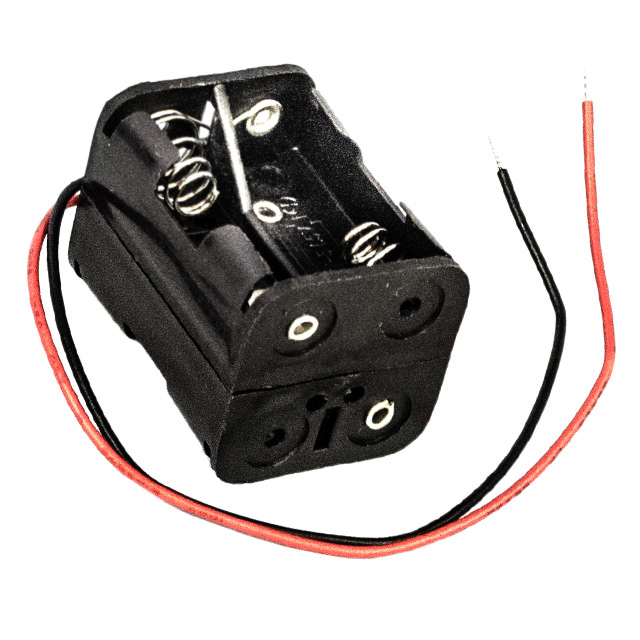 BATTERY HOLDER N WIRE LEADS