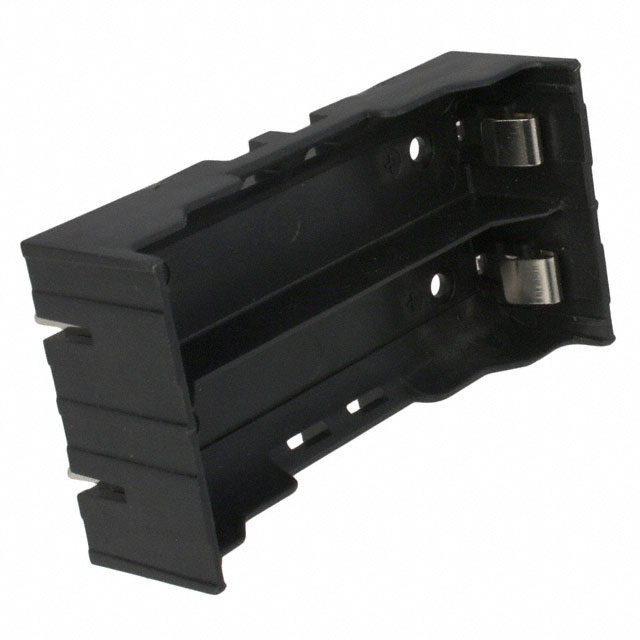 BATT HOLDER 18650 2 CELL PC PIN