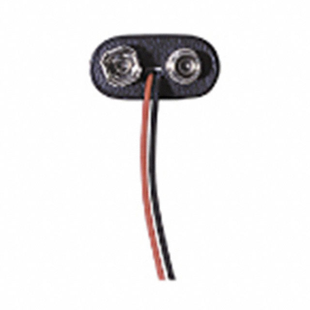 BATT CONNECTOR SNAP 9V 3" LEADS