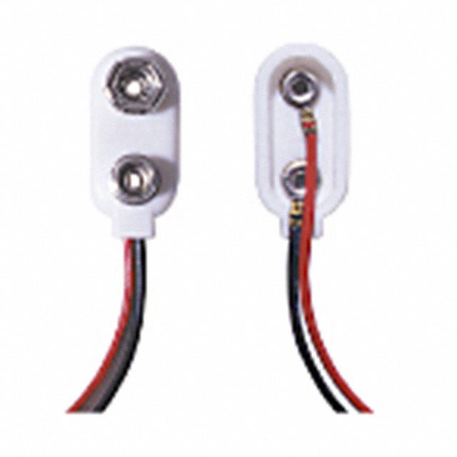 BATT CONNECTOR SNAP 9V 4" LEADS