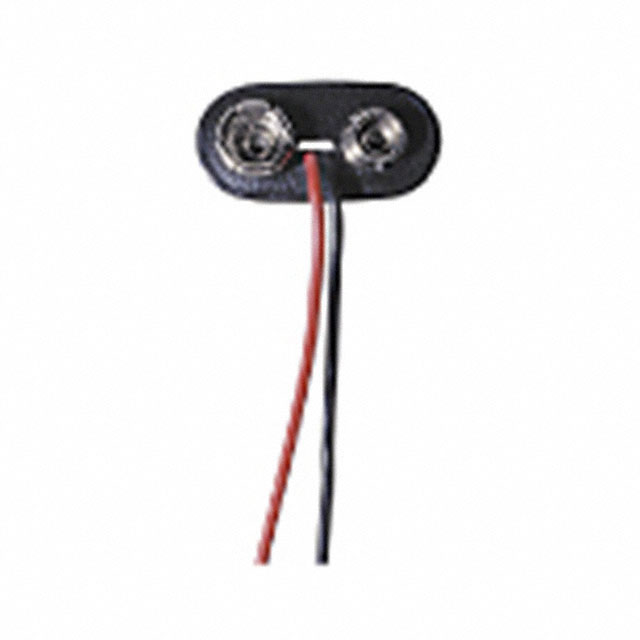 BATT CONNECTOR SNAP 9V 4" LEADS