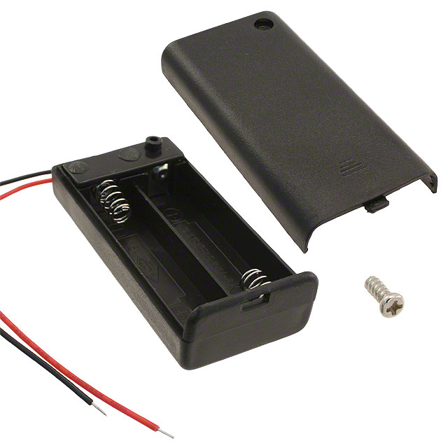 BATT HOLDER AA 2 CELL 6" LEADS