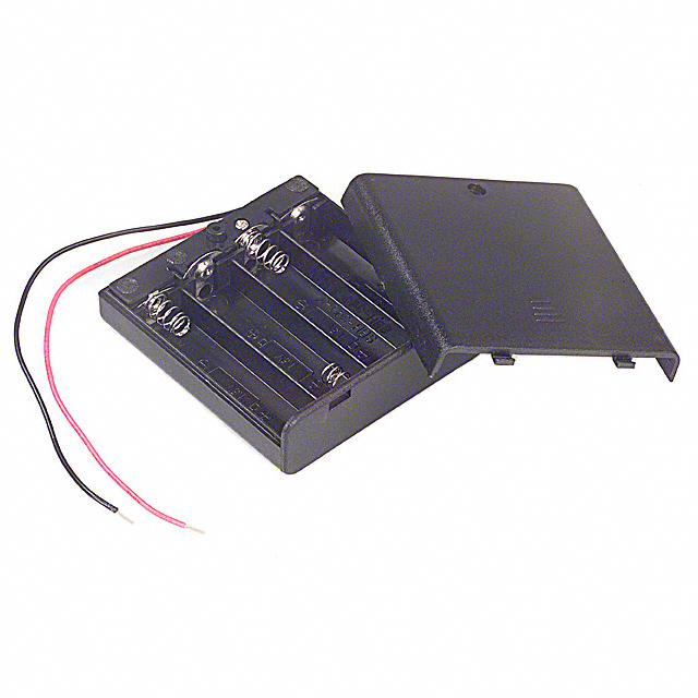 BATT HOLDER AA 4 CELL 6" LEADS