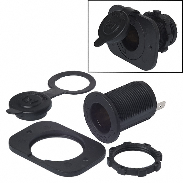 AUTO POWER SOCKET 12V 20A BLACK