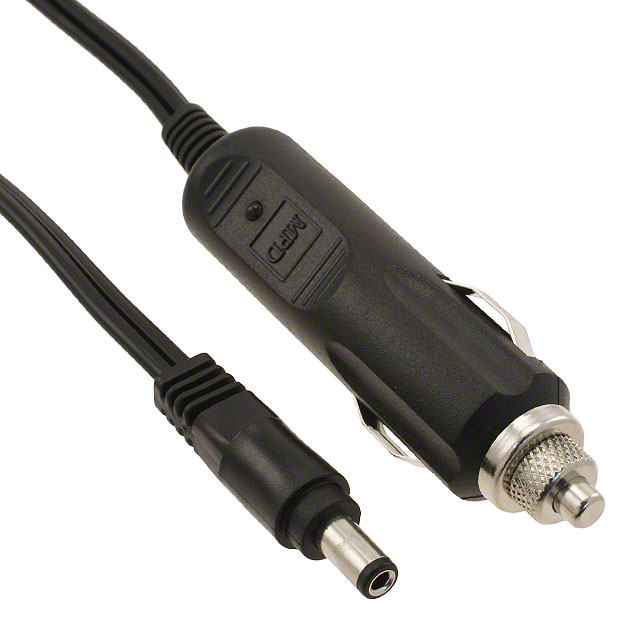 AUTO CBL ASSY W/PLG 12V 5A W/LED