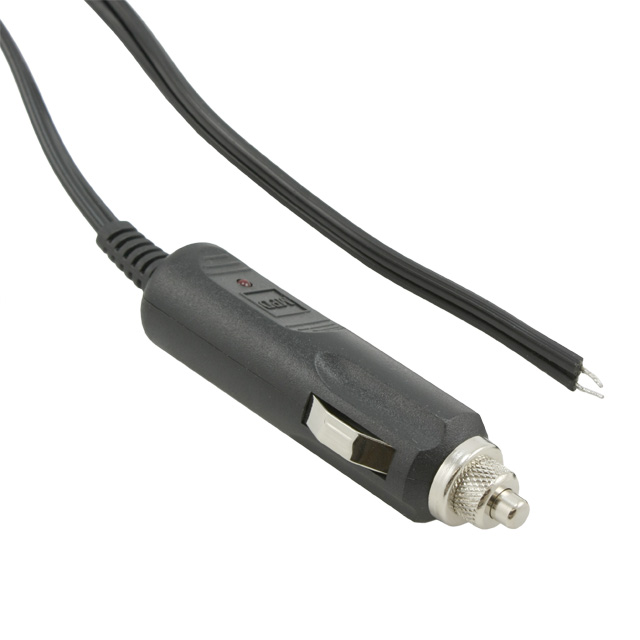 AUTO CBL ASSY W/PLG 12V 5A W/LED