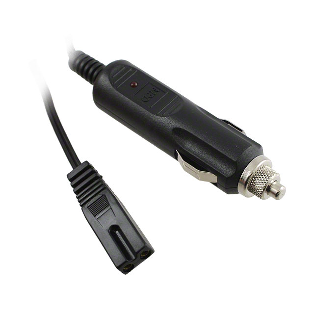 AUTO CBL ASSY W/PLG 12V 3A W/LED