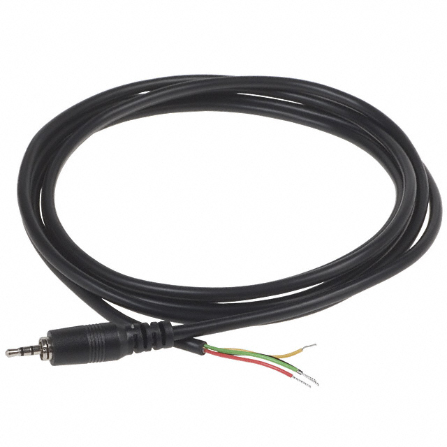 CONN CABLE ASSY 2.5MM 4COND 6'