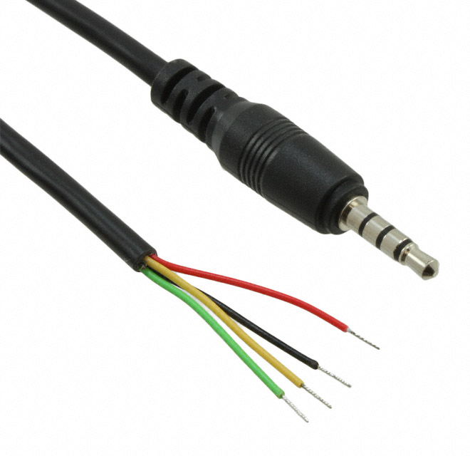 CONN CABLE ASSY 2.5MM 4COND 6'
