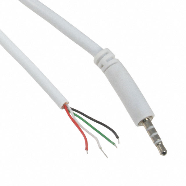 CBL ASSY 2.5MM SLIM 6' 4C WHT