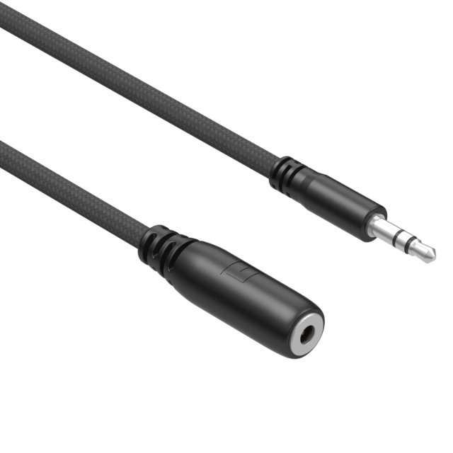 CBL 3.5MM 3CON M-F 6' SHIELDED