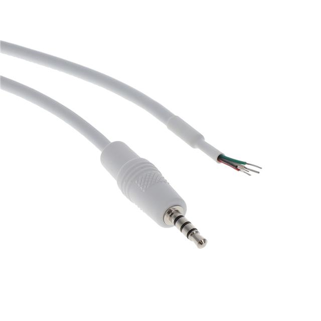 A/V CABLE, 915MM, AWG28, 4C, WH,