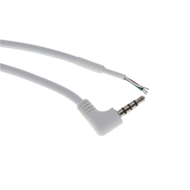 A/V CABLE, 915MM, AWG28, 4C, WH,